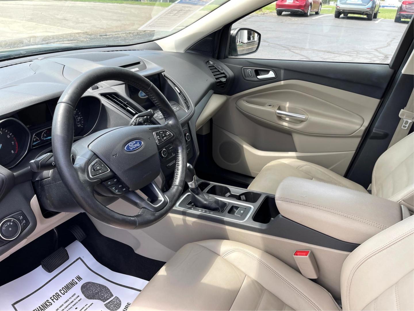 2017 Shadow Black Ford Escape SE 4WD (1FMCU9GD9HU) with an 1.5L L4 DOHC 16V engine, 6A transmission, located at 1230 East Main St, Xenia, OH, 45385, (937) 908-9800, 39.688026, -83.910172 - Photo#8