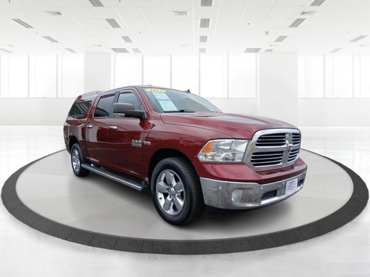 2017 Delmonico Red Pearl Coat RAM 1500 SLT Crew Cab SWB 4WD (3C6RR7LT1HG) with an 5.7L V8 OHV 16V engine, 8A transmission, located at 880 E. National Road, Vandalia, OH, 45377, (937) 908-9800, 39.891918, -84.183594 - Photo#0