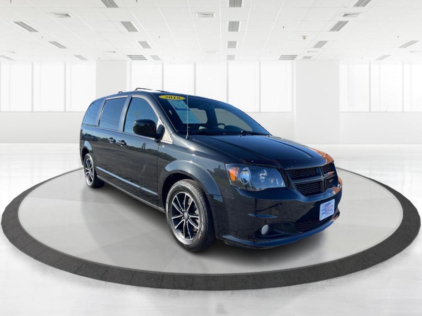 2018 Black Dodge Grand Caravan GT (2C4RDGEG5JR) with an 3.6L V6 DOHC 24V engine, 6A transmission, located at 8750 N County Rd 25A, Piqua, OH, 45356, (937) 908-9800, 40.164391, -84.232513 - Photo#0