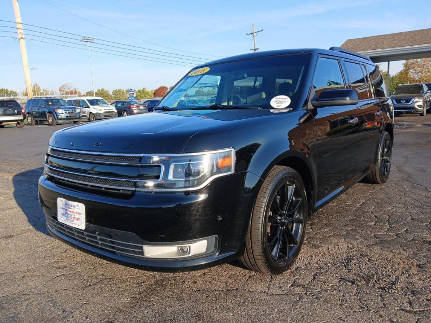 2018 Shadow Black Ford Flex Limited AWD (2FMHK6D8XJB) with an 3.5L V6 DOHC 24V engine, 6A transmission, located at 880 E. National Road, Vandalia, OH, 45377, (937) 908-9800, 39.891918, -84.183594 - Photo#7