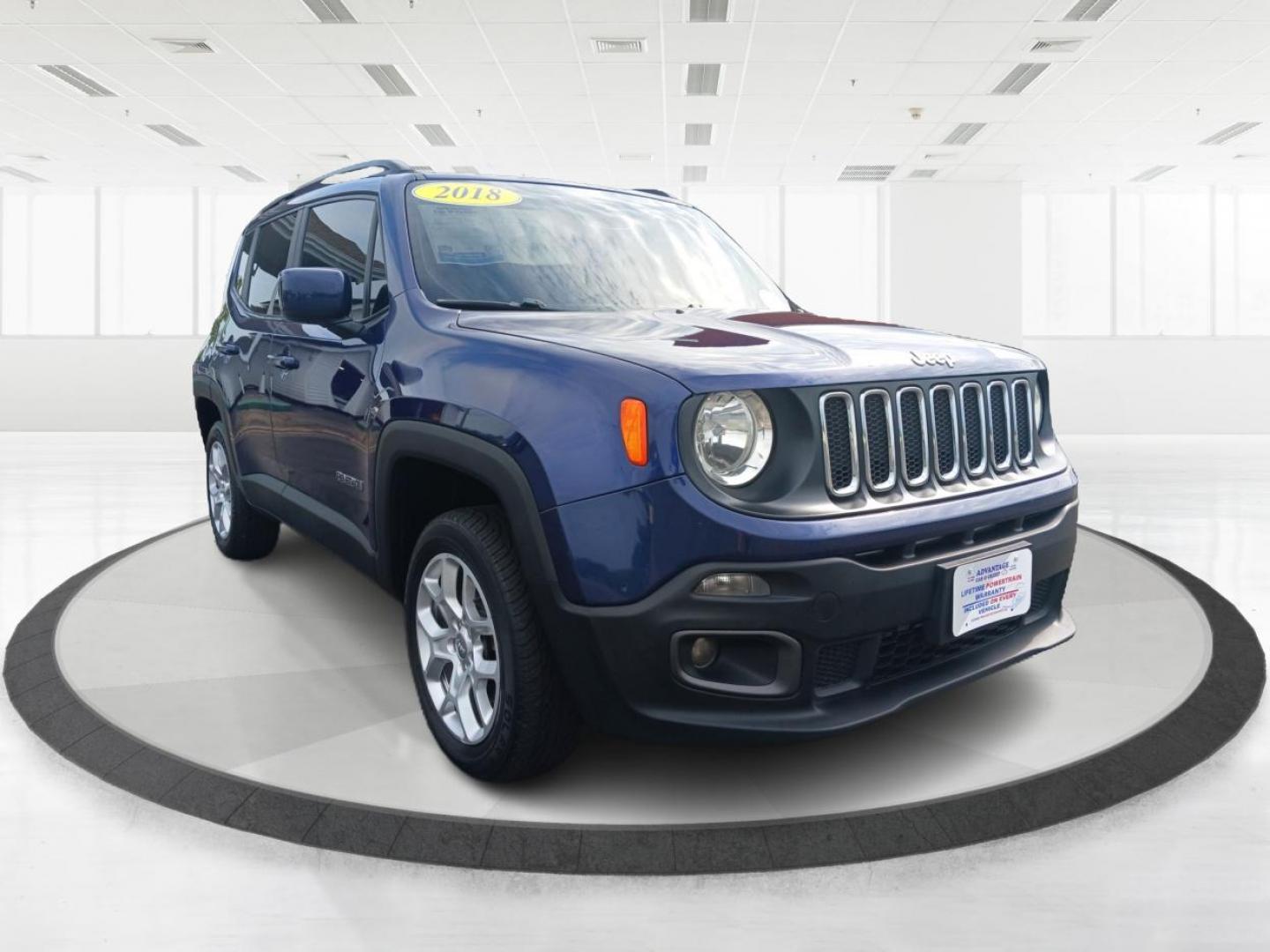 2018 Jetset Blue /Black, premium cloth Jeep Renegade Latitude 4WD (ZACCJBBB6JP) with an 2.4L L4 DOHC 16V engine, 6M transmission, located at 4508 South Dixie Dr, Moraine, OH, 45439, (937) 908-9800, 39.689976, -84.218452 - Photo#5