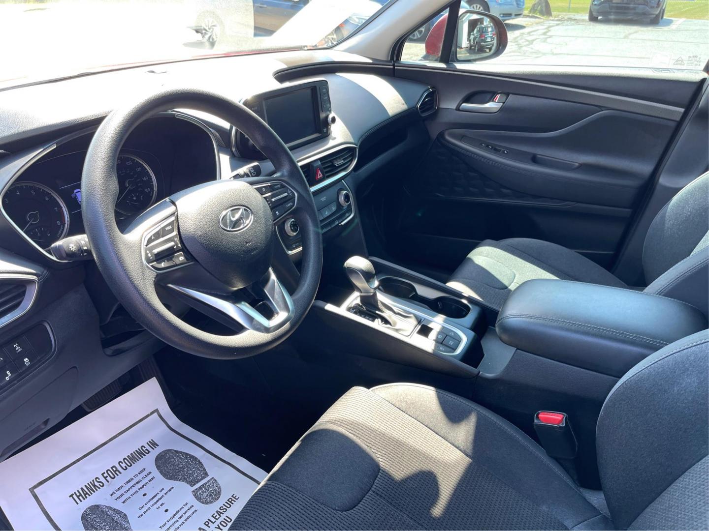 2019 Scarlet Red Hyundai Santa Fe (5NMS2CAD9KH) with an 2.4L L4 DOHC 16V engine, 8-Speed Automatic transmission, located at 1230 East Main St, Xenia, OH, 45385, (937) 908-9800, 39.688026, -83.910172 - Photo#8